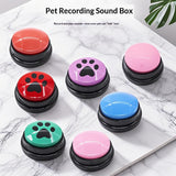 Plastic interactive button dog sound box, training toy for speech development, recording and squeezing box, interactive and cute, educational voice button